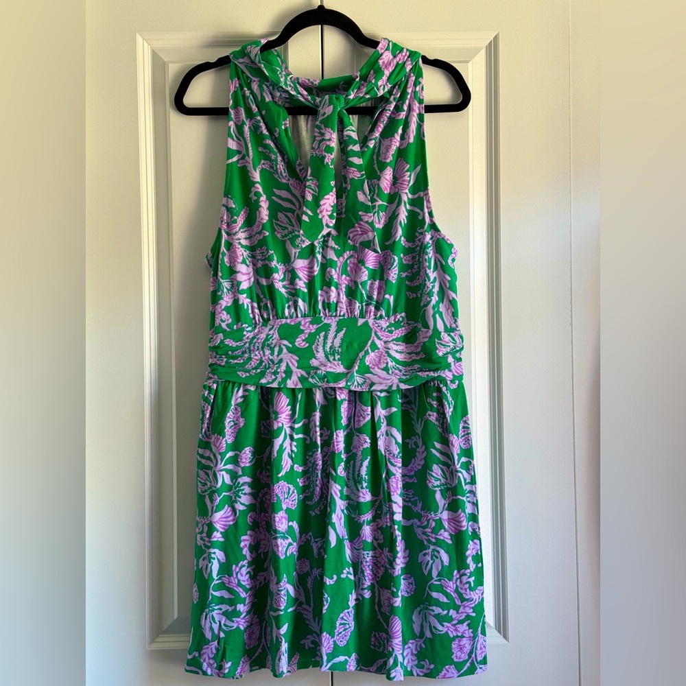 Lilly Pulitzer NWT Wyota Romper Brazilian Green Salty Sandbar Size XL - Picture 3 of 4